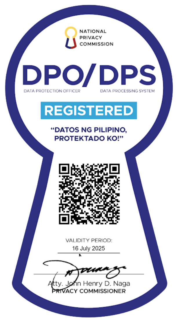 DPO Seal of Registration