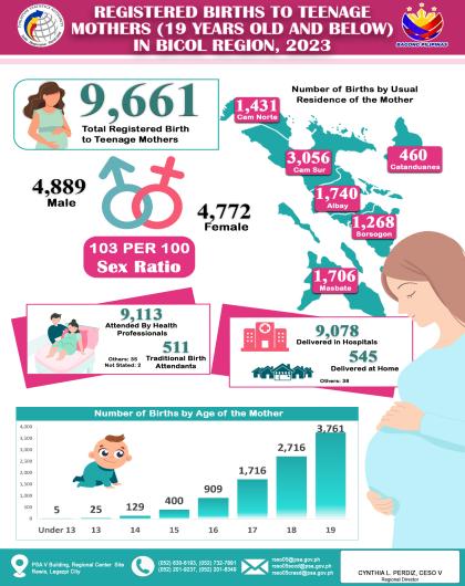 Infographics on Births to Teenage Mothers, 2023