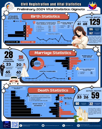 Preliminary 2024 Vital Statistics: Gigmoto