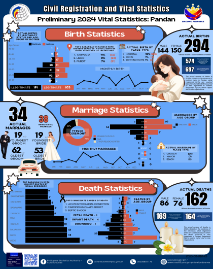 Preliminary 2024 Vital Statistics: Pandan